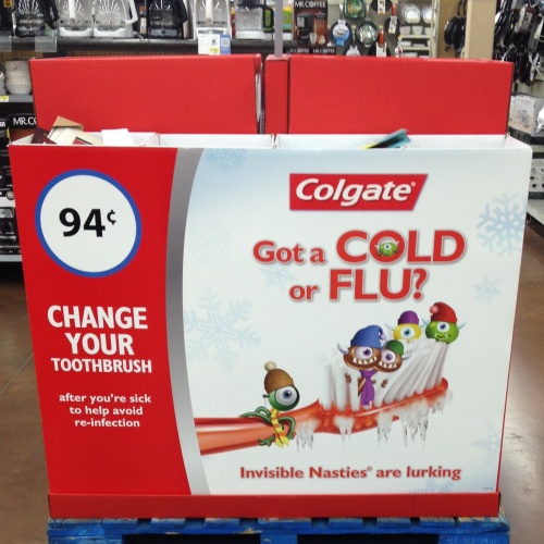 Change your toothbrush after a cold or flu